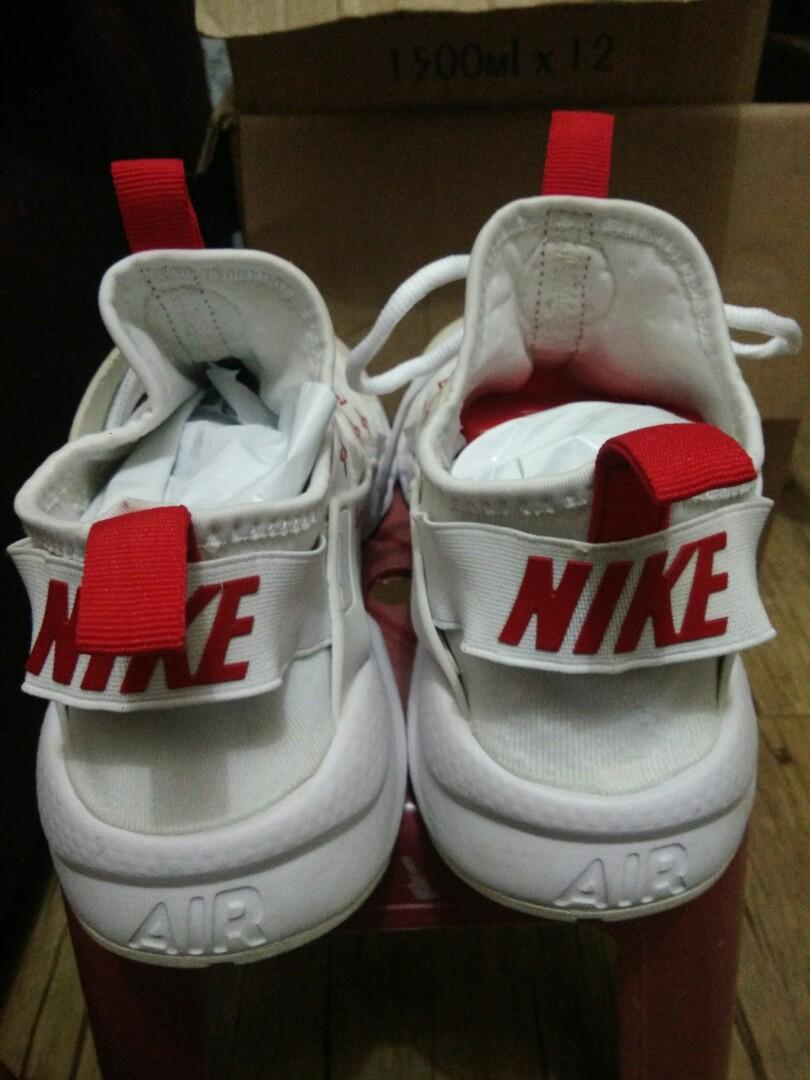 LV x Supreme x Nike Air Huarache White Red