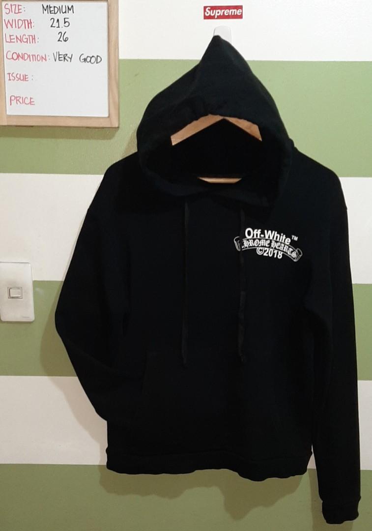 Off white chrome hearts hoodie price sales