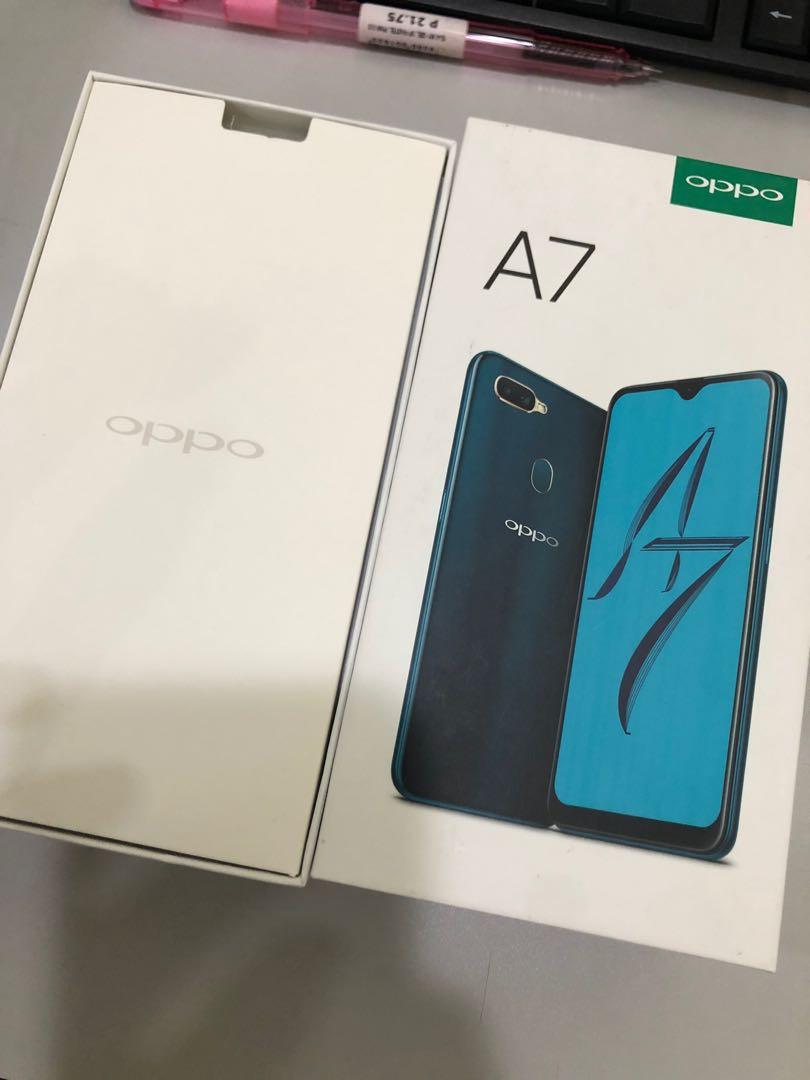 Oppo A7 3gb 64gb Glaze Blue Mobile Phones Gadgets Mobile Phones Android Phones Oppo On Carousell