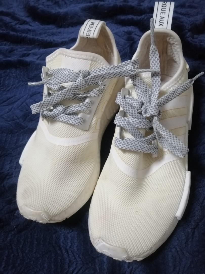 vogn politi Udflugt Original Adidas NMD R1 White Reflective Size US 4 Women, Women's Fashion,  Footwear, Sneakers on Carousell