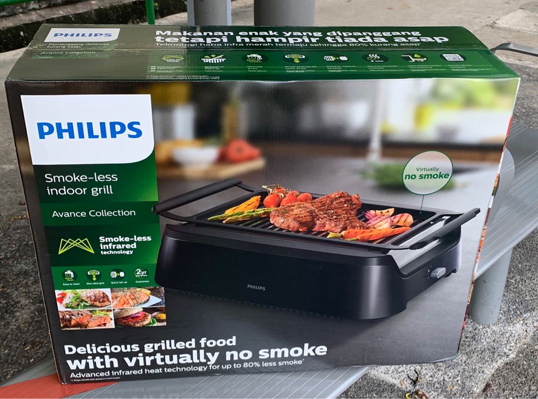 PHILIPS Award Winning Smokeless Indoor Grill, TV & Home Appliances, Kitchen Appliances, BBQ