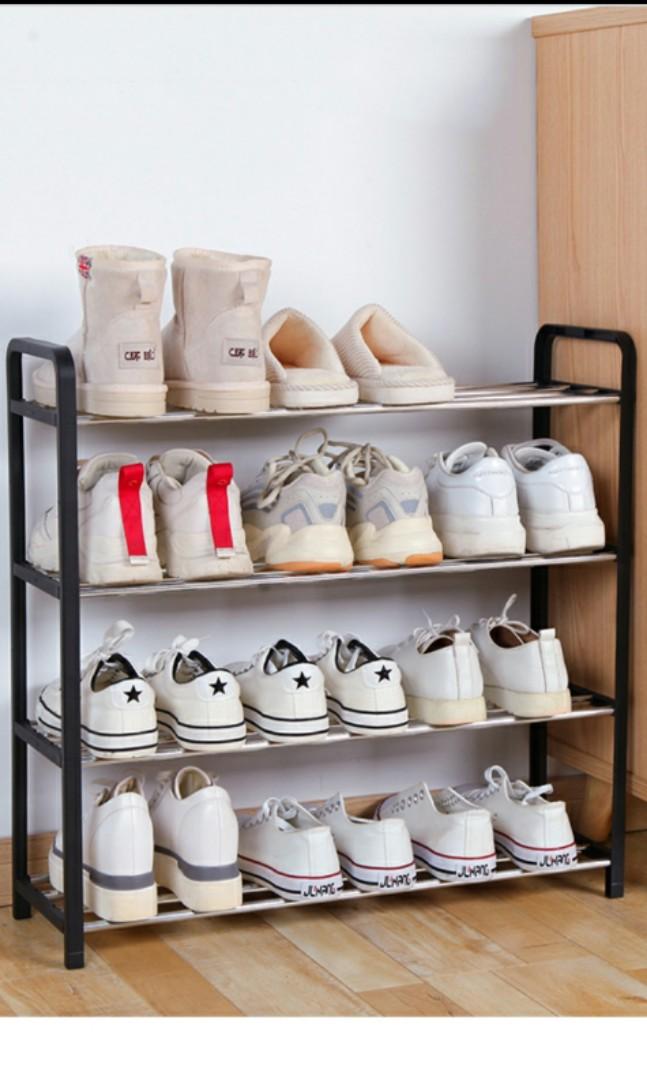 Pvc discount shoe rack