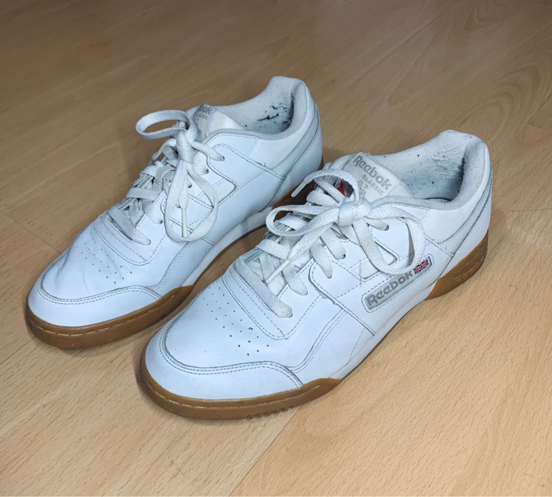 Reebok White Gum Sole Men s Fashion Footwear Sneakers on Carousell