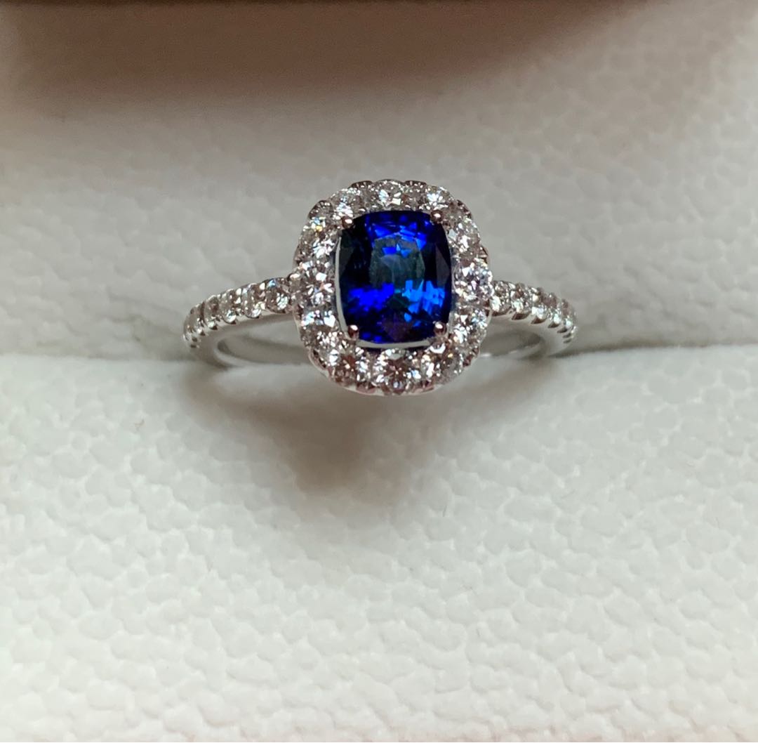 Real blue sale sapphire rings