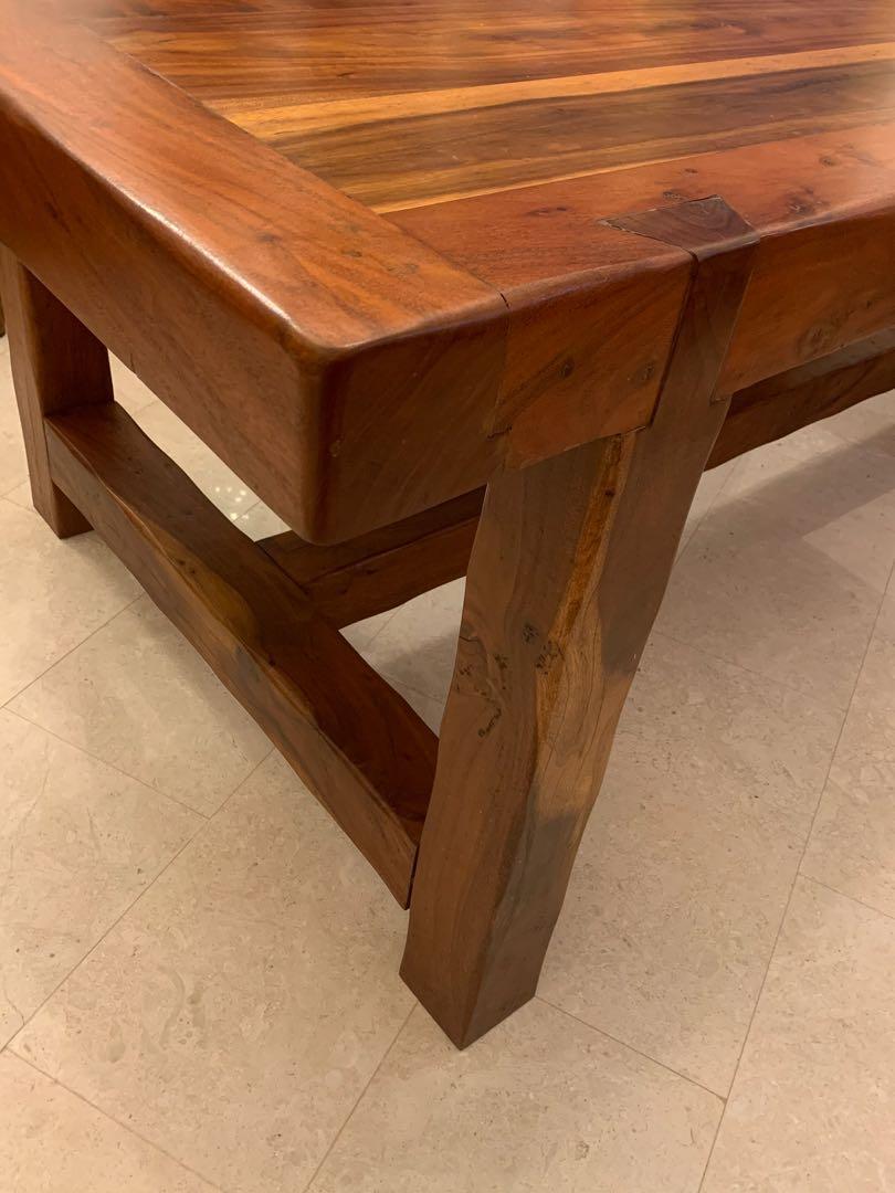 Rustic Wood Dining Table 6 Chairs Furniture Tables Chairs On Carousell