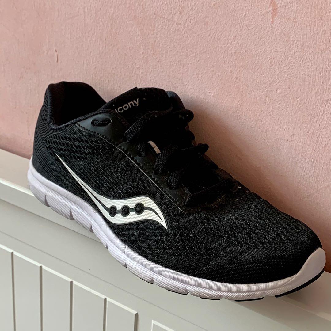 Saucony Womens Sneakers Grid Ideal w Black white Running Shoes