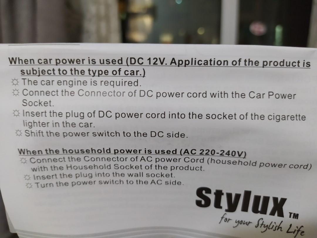 Stylux Mini Fridge Thermoelectric Cooler / Warmer, TV & Home