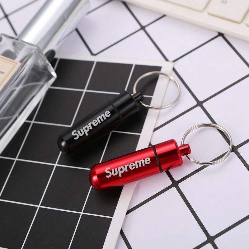Supreme pill keychain