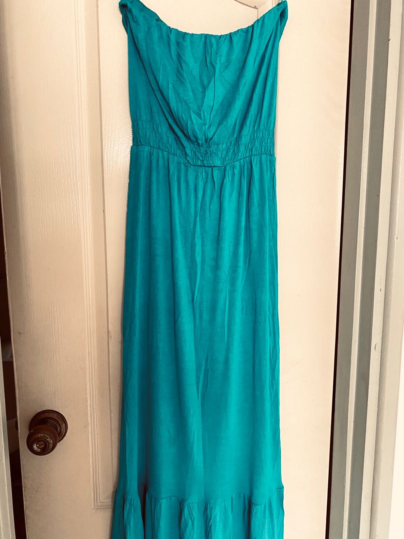 turquoise beach dress