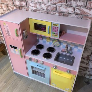 Po Kidkraft Ultimate Corner Play Wooden Kitchen Washer Play Set With Lights And Sound Washer Washing Machine White Babies Kids Toys Walkers On Carousell