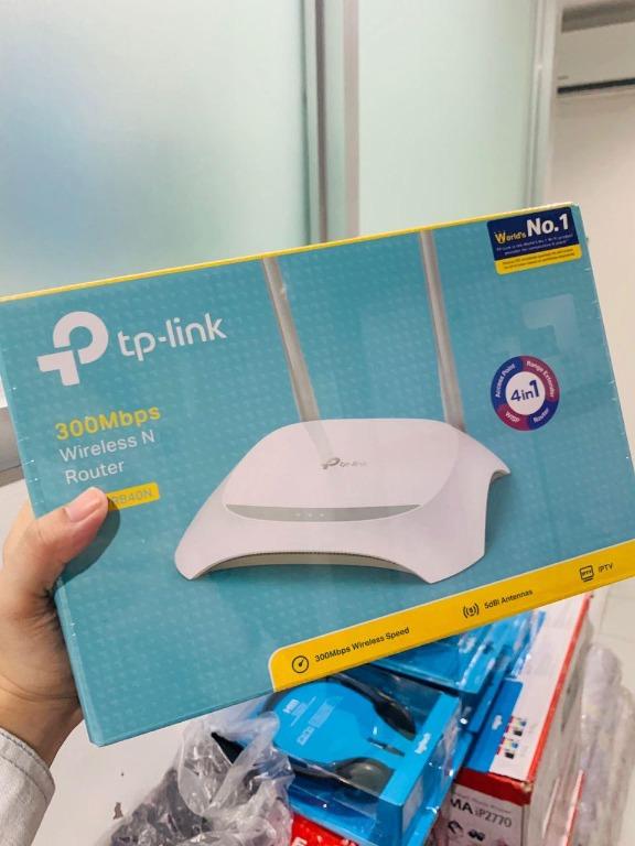Tp Link Tl Wr840n 300mbps Wireless N Router Wifi Router Router Repeater Ap 4 In One Electronics Computer Parts Accessories On Carousell