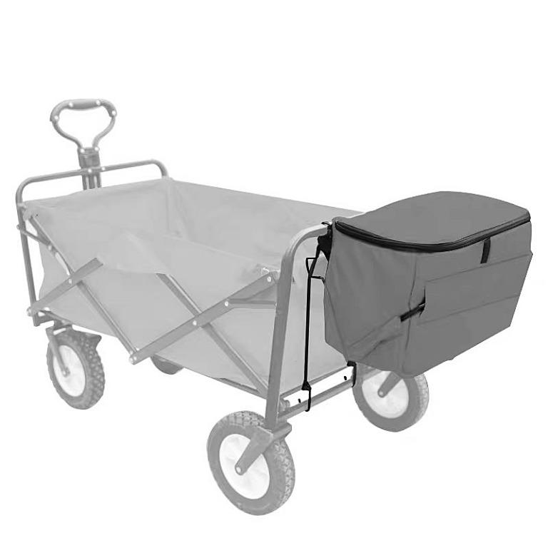 Awning Canopy Folding Wagon Folding Outdoor Hand Push KEPMOGOH Portable Trolley Cart Accessories Color : Gray 