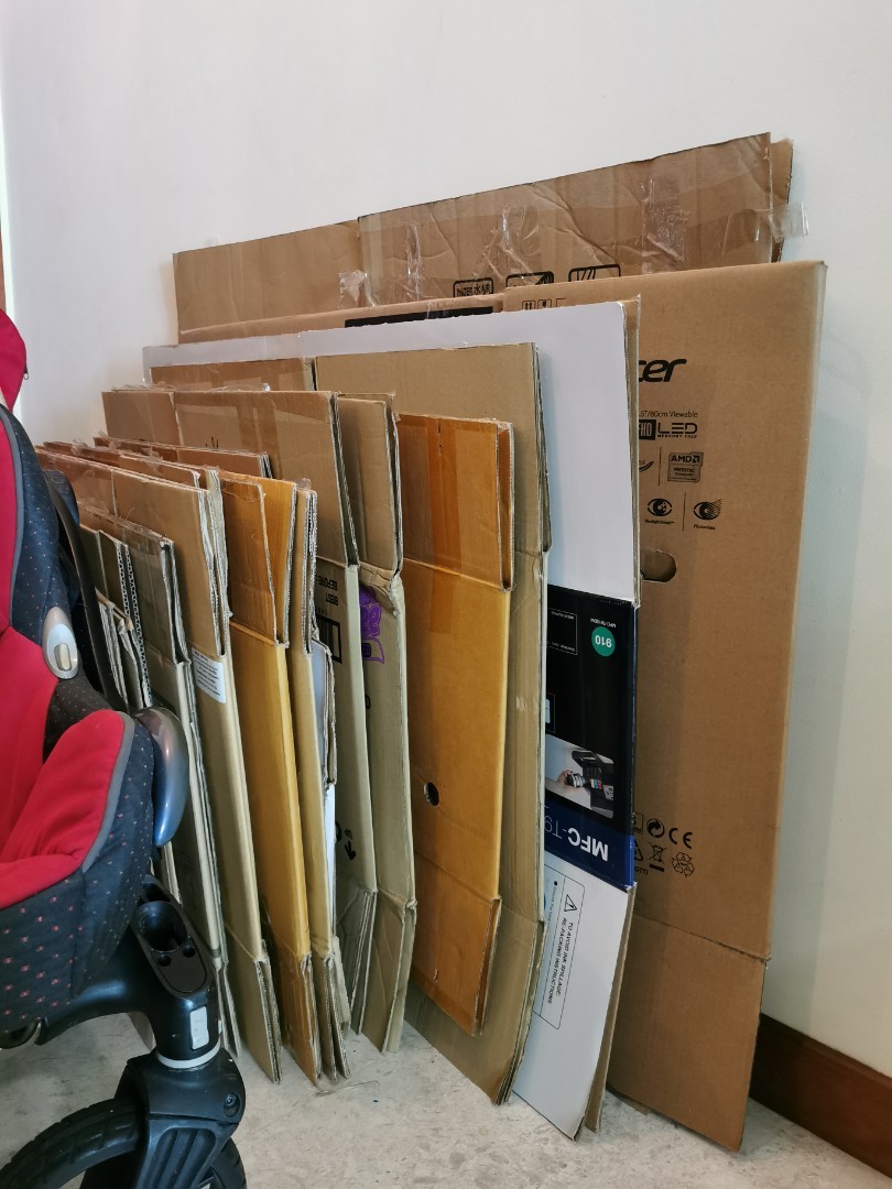 Used assorted cartons, Design & Craft, Others on Carousell