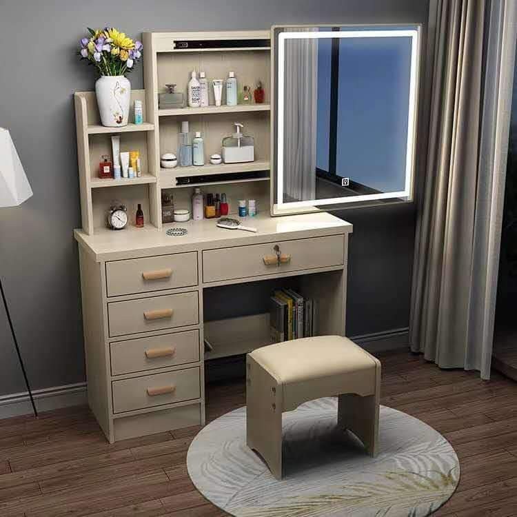 vanity mirror with lights and desk cheap