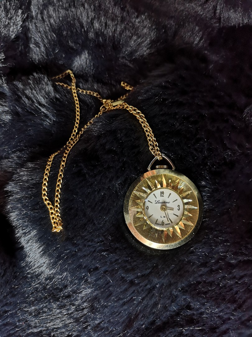 Antique watch sales necklace