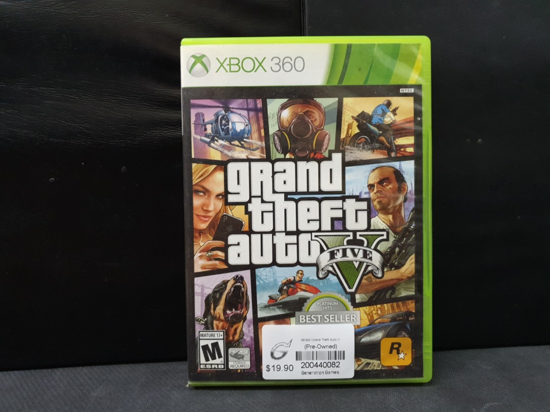 Xbox 360 Grand Theft Auto V Gta 5 Used Game Toys Games Video Gaming Video Games On Carousell - gta 5 cover xboxgrand theft auto v xbox 360 box ar roblox