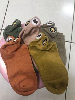 刺繡狗狗襪