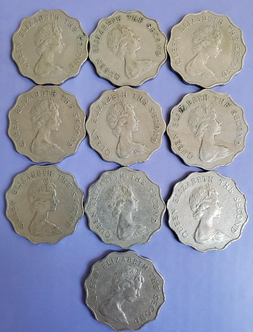 1975 年香港两元硬幣(女皇像)10枚, 興趣及遊戲, 收藏品及紀念品, 錢幣- Carousell
