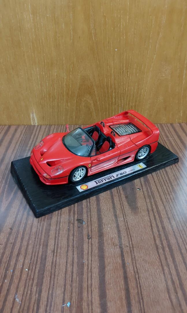 絕版1995年shell蜆殼x 1 18 Ferrari 法拉利f50 開蓬紅色跑車 興趣及遊戲 玩具 遊戲類 Carousell