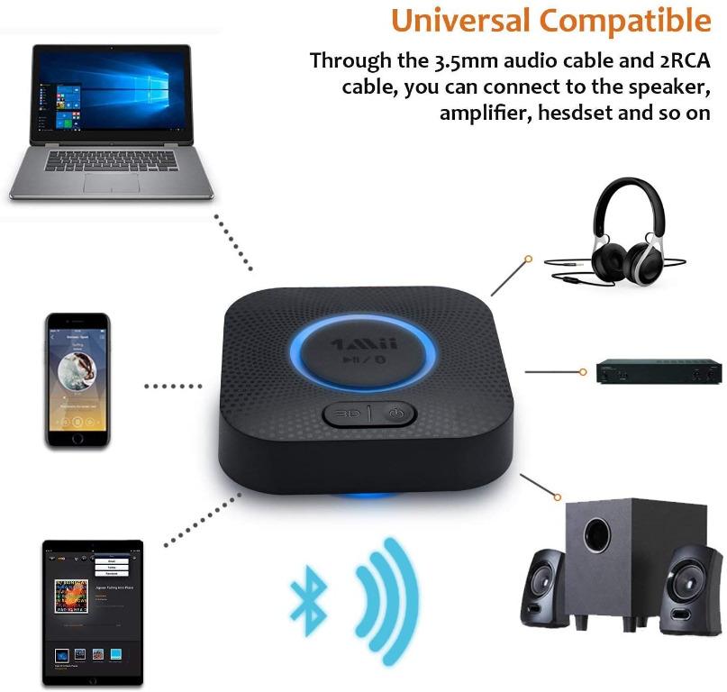 1Mii B06 Plus Bluetooth Receiver, HIFI Wireless Audio Adapter
