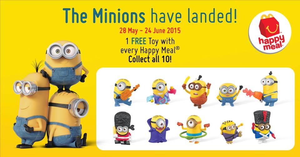 McDonald's Happy Meal Toys Minions 2015 Egyptian Hula Minion Brand New sealed 