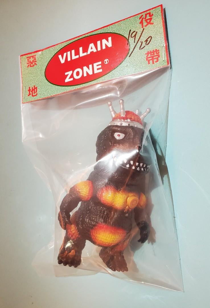年抽選隻限定 Villain Zone Toys 扶搖設計工作室 Brainwave Kaiju 腦波怪獸fire Color 紅蓮哥斯拉 惡役地帶godzilla Sofubi搪膠公仔 14cm Kaiju 玩具 遊戲類 玩具 Carousell
