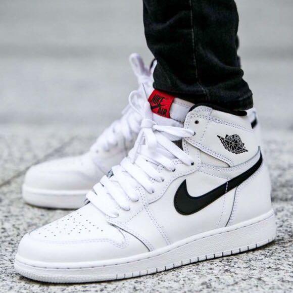 Jordan 1 white yin yang top