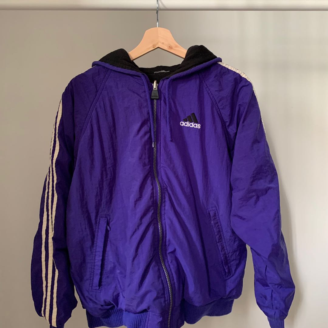adidas purple coat