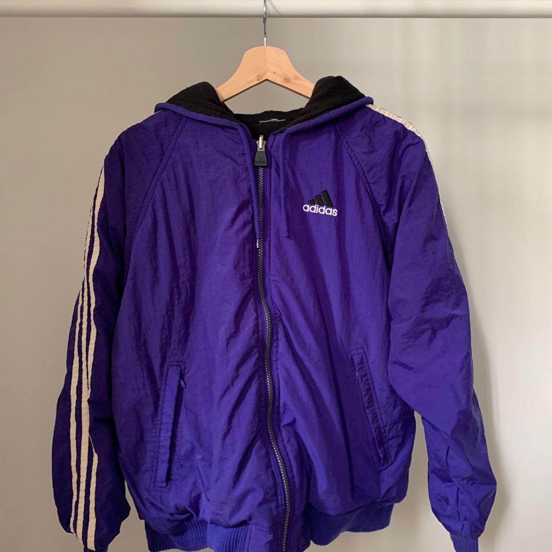 adidas purple jacket womens
