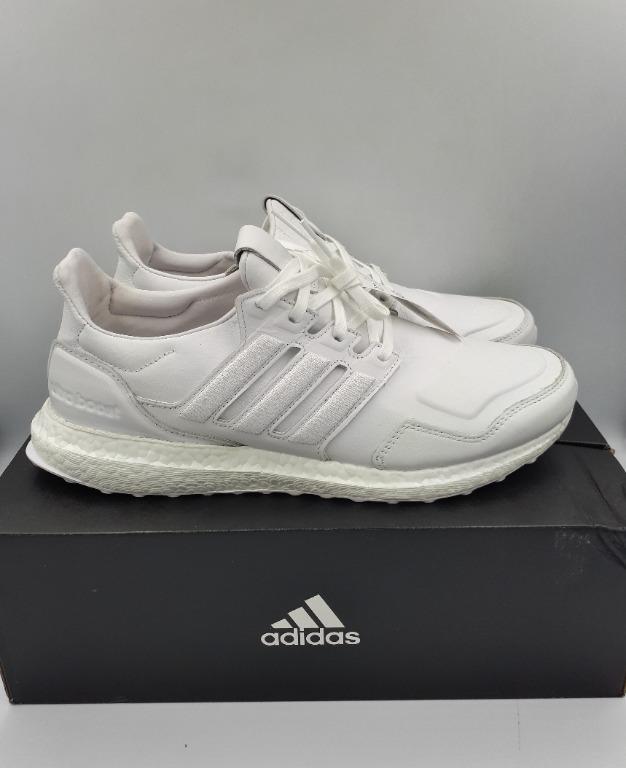 Adidas Ultra Boost Leather White Men S Fashion Footwear Sneakers On Carousell