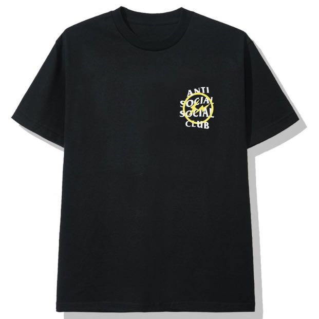 NEW] XXL - Anti Social Social Club x Fragment Yellow Bolt (ASSC