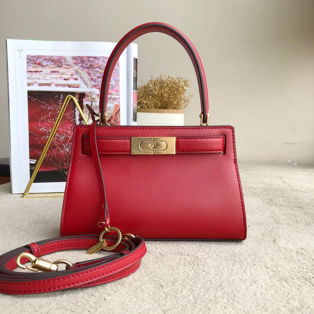 Authentic Tory Burch Lee Radziwill Petite Bag Red, Luxury, Bags & Wallets  on Carousell