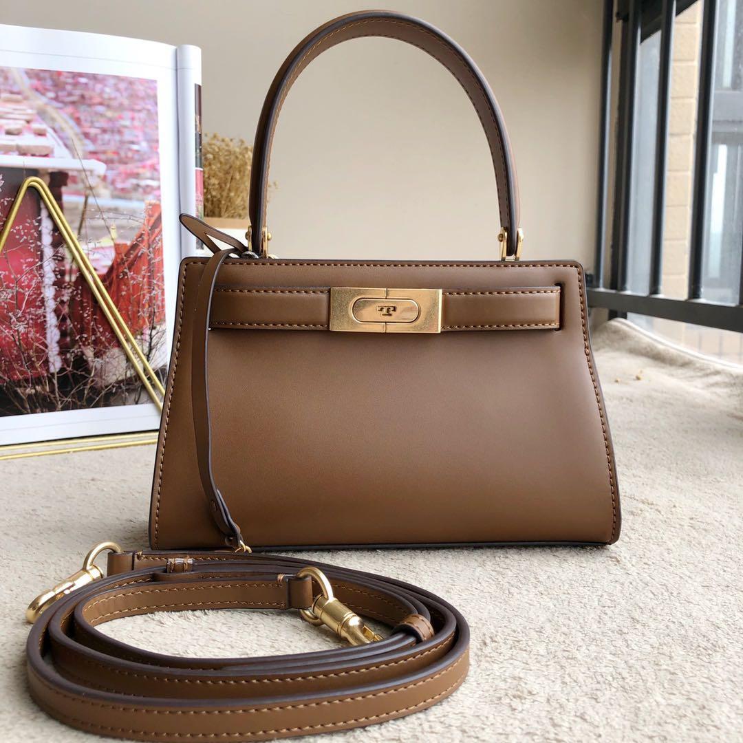 Authentic Tory Burch Lee Radziwill Petite Bag Brown, Luxury, Bags & Wallets  on Carousell