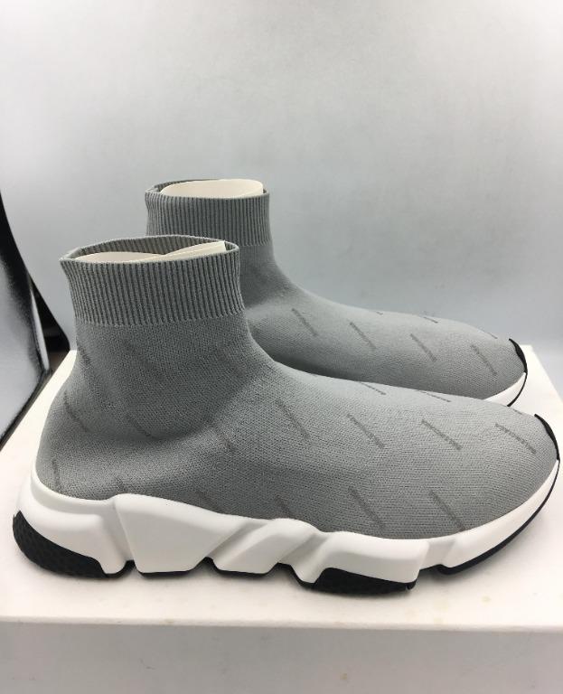 Balenciaga speed trainer grey reflective on sale
