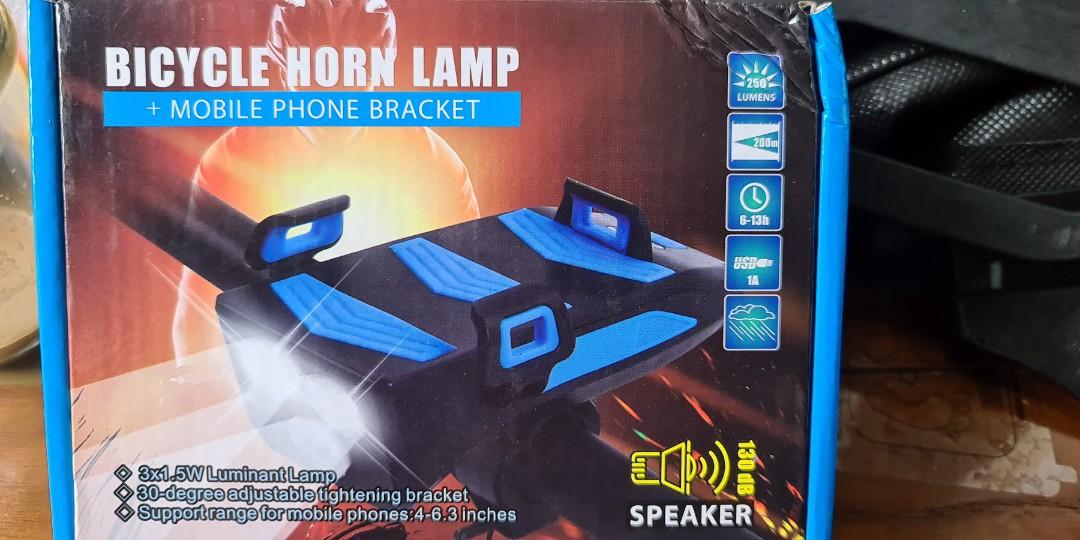 bicycle horn lamp mobile phone bracket
