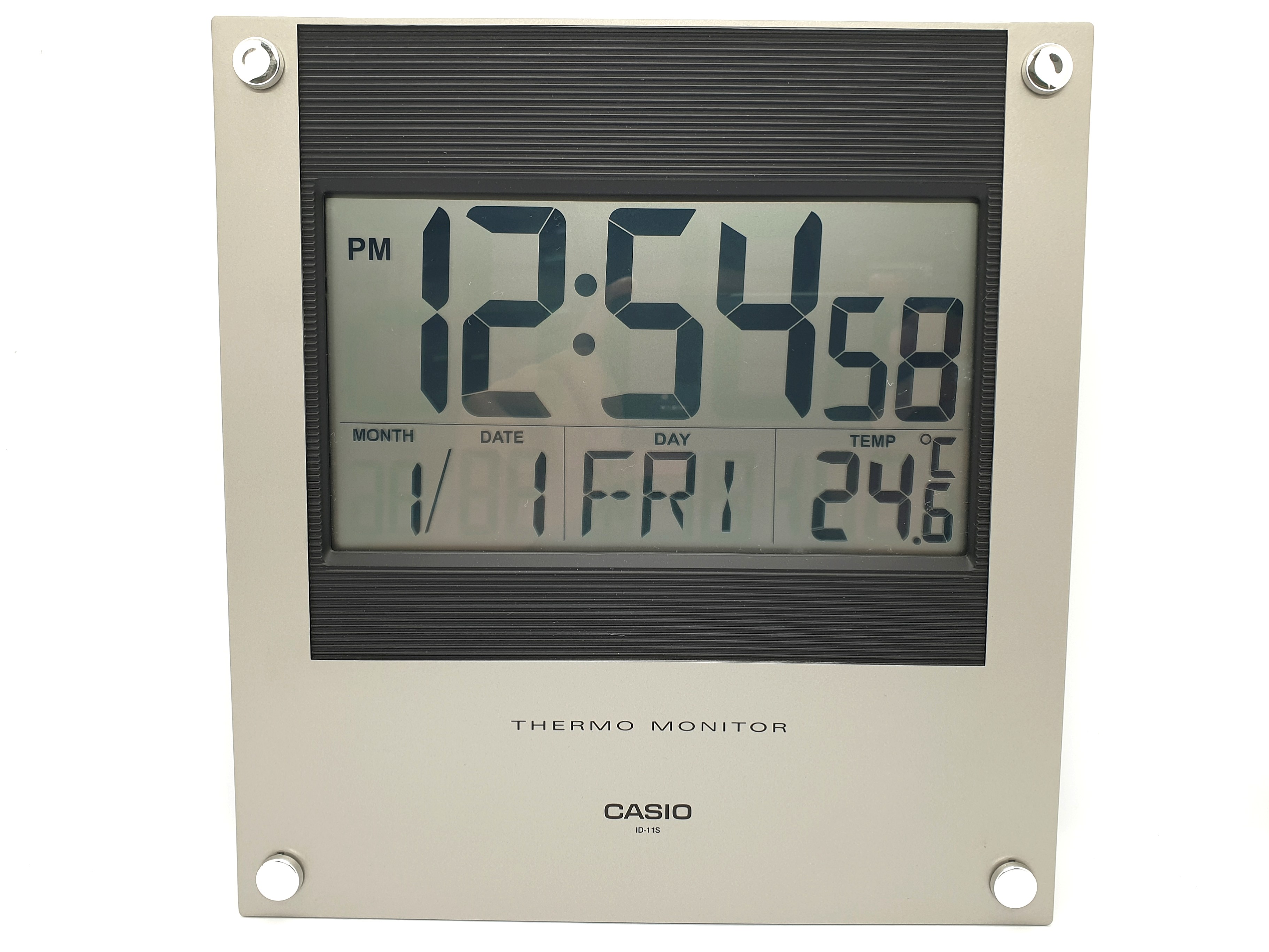 BN Casio Digital Wall Clock with Thermo Monitor, Furniture & Home