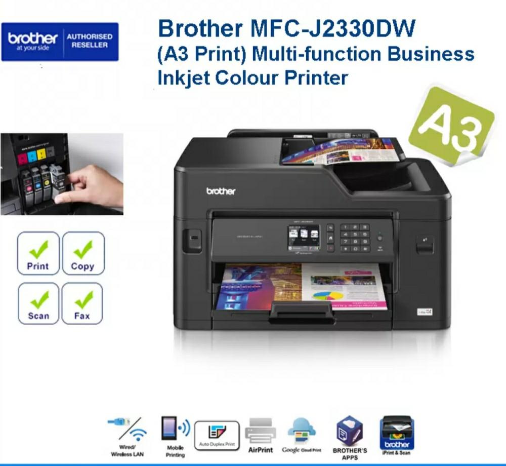 Brother mfc j2330dw wireless A3 printer for sale Cebu inktoner well