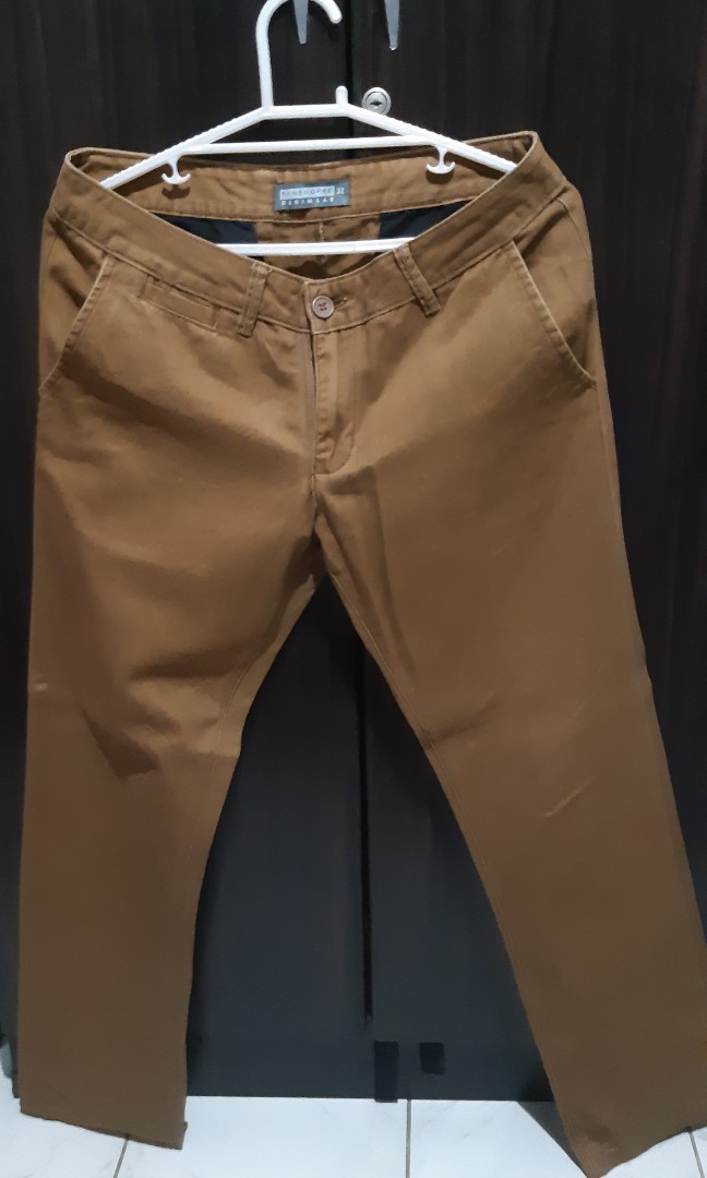 Penshoppe - Brown pants 650 shipped, Men's Fashion, Bottoms, Trousers ...
