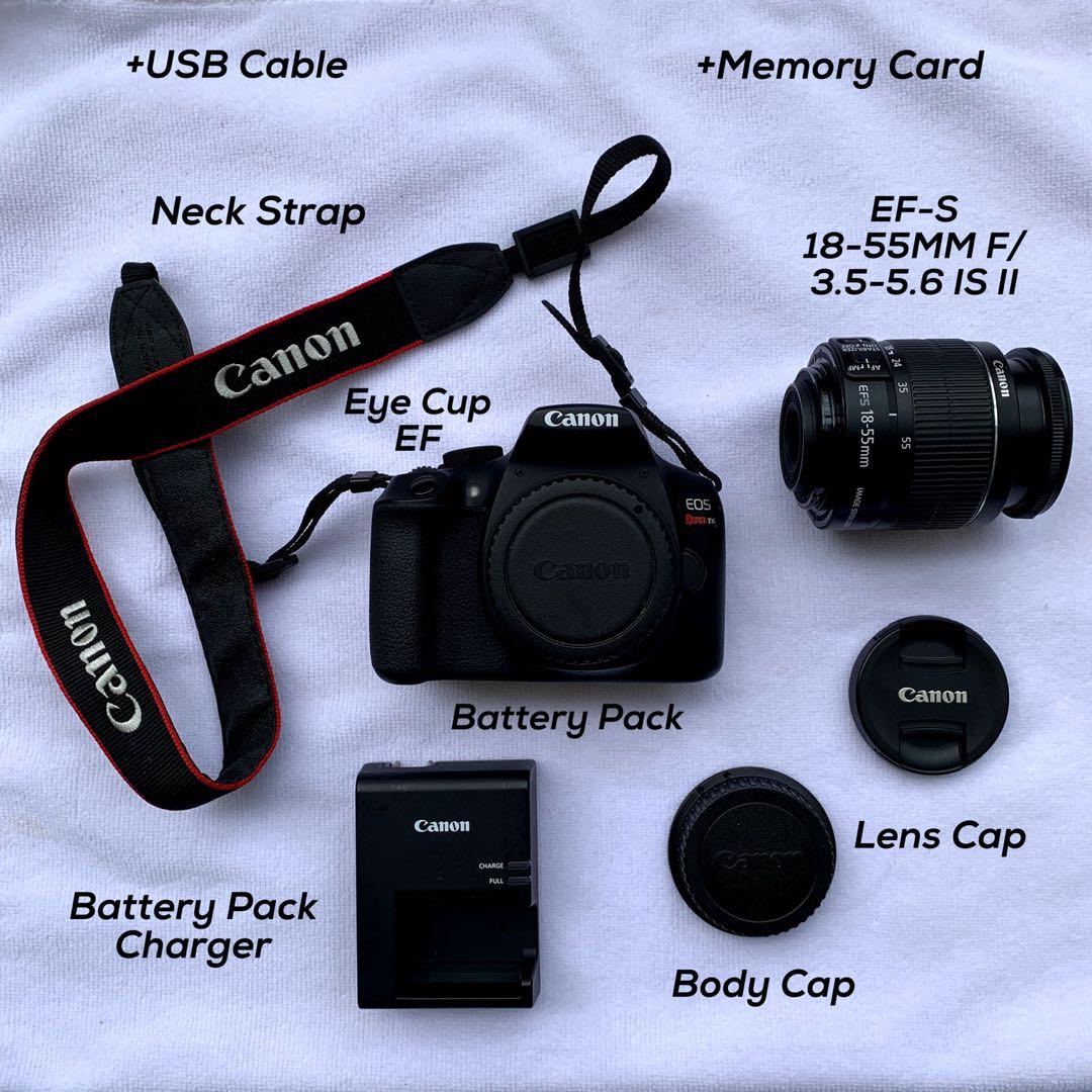 Canon Eos Rebel T6 Dslr Camera With 18 55mm Lens Photography On Carousell