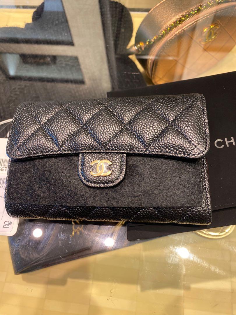 Chanel Small Classic Flap Wallet in Caviar Leather  1 YEAR WEAR  TEAR I  Juliet Picard  YouTube