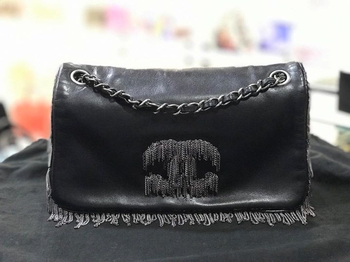 Chanel Chain Fringe Flap Bag, Luxury, Bags & Wallets on Carousell
