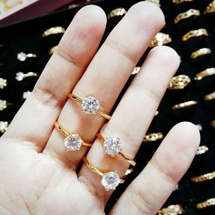 Cincin Batu Satu Emas Korea 24k Women S Fashion Jewellery On Carousell