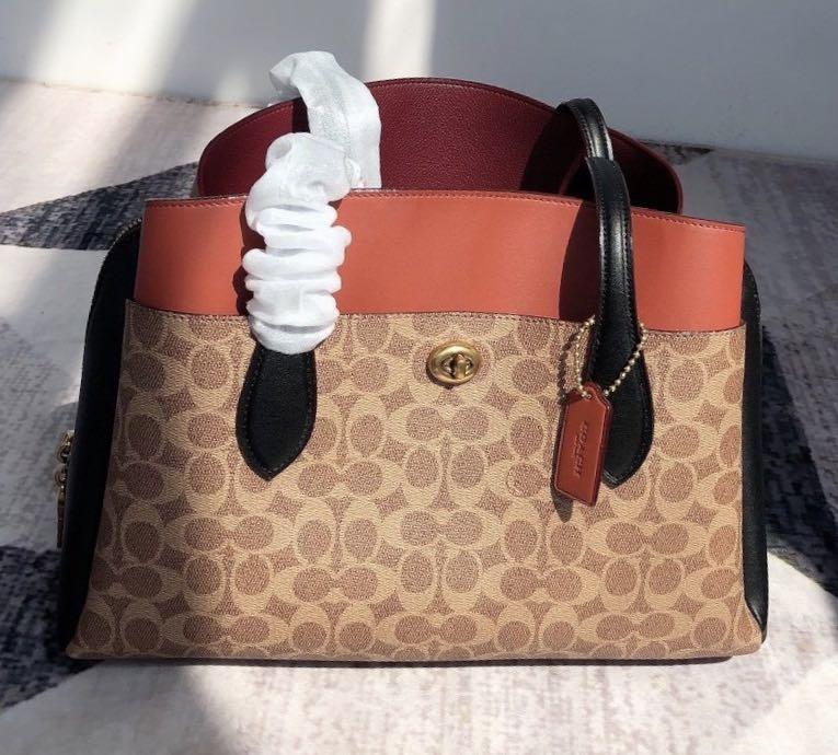 Coach 89576 Lora Carryall In Signature Canvas