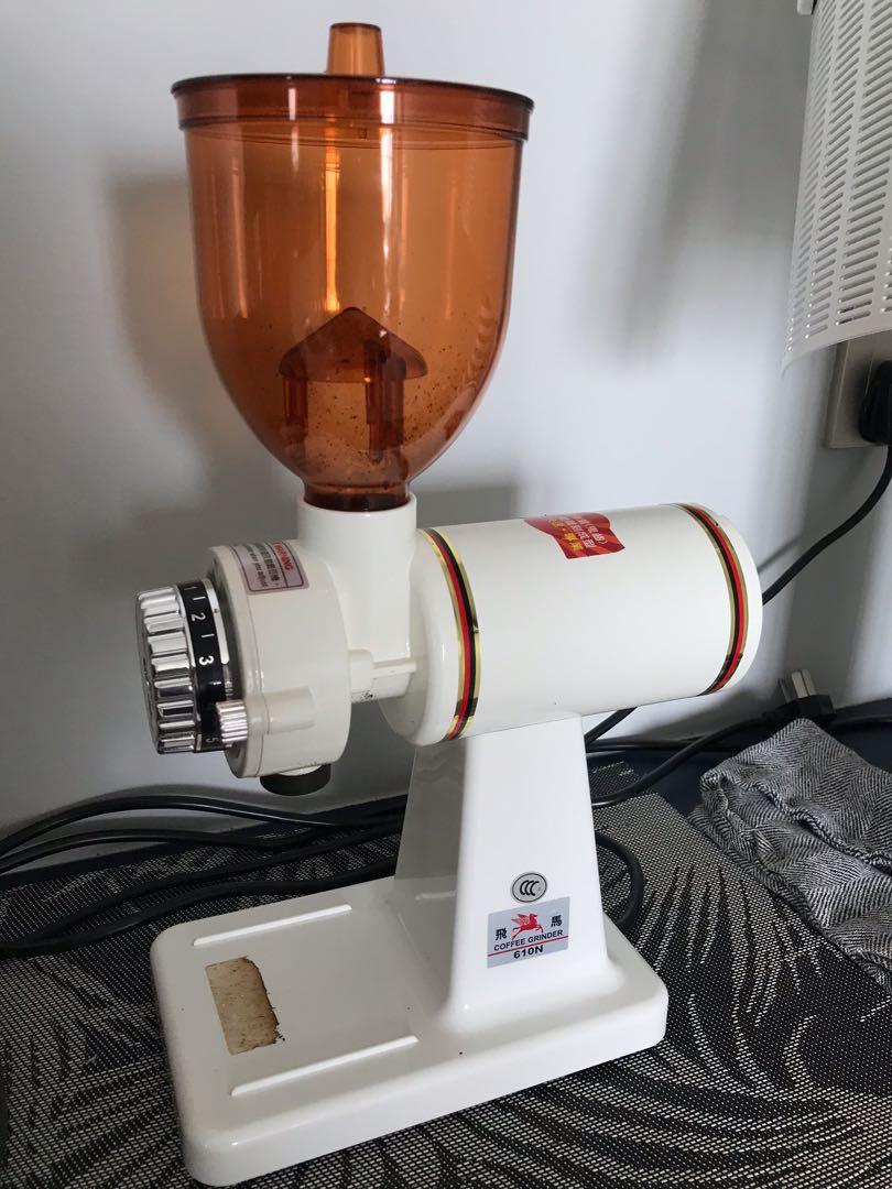 Coffee Grinder Feima 610n Home Special Molar Tooth Type Gear Grinder 家用電動小飛馬臼齒式 鬼齒 磨盤磨豆機 Tv Home Appliances Kitchen Appliances Coffee Machines Makers On Carousell