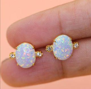 Custom Made Opal Earrings