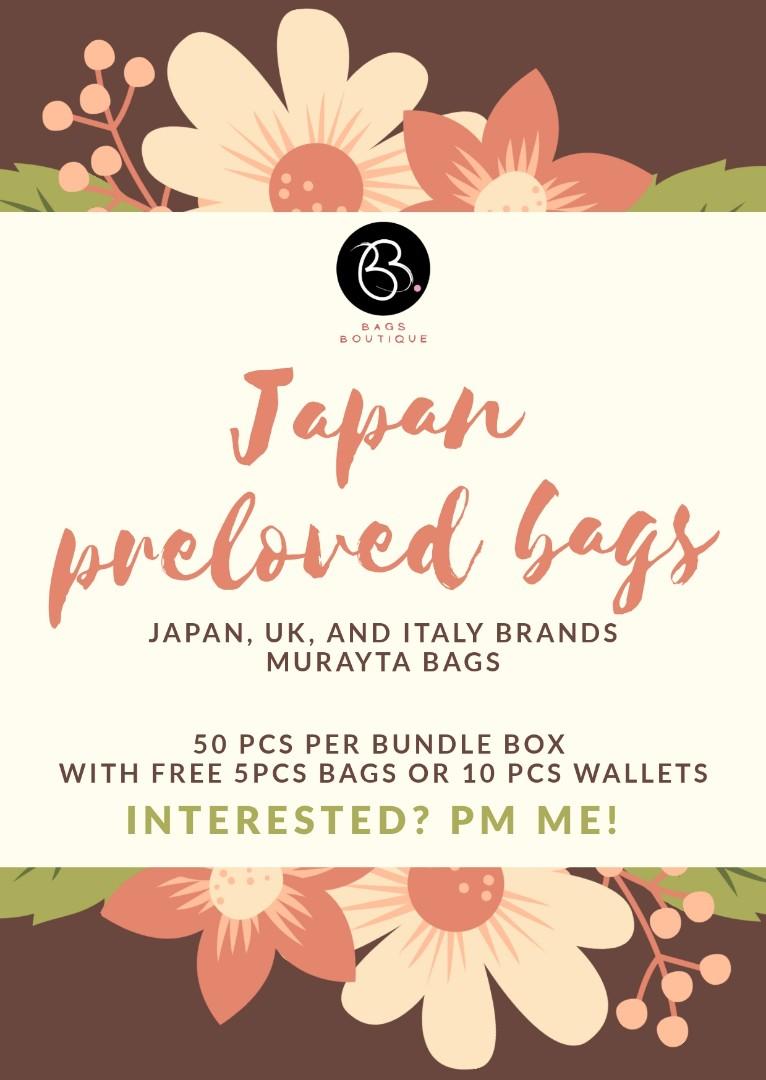 DIRECT SUPPLIER OF PRELOVED JAPAN BAG, Luxury, Bags & Wallets on