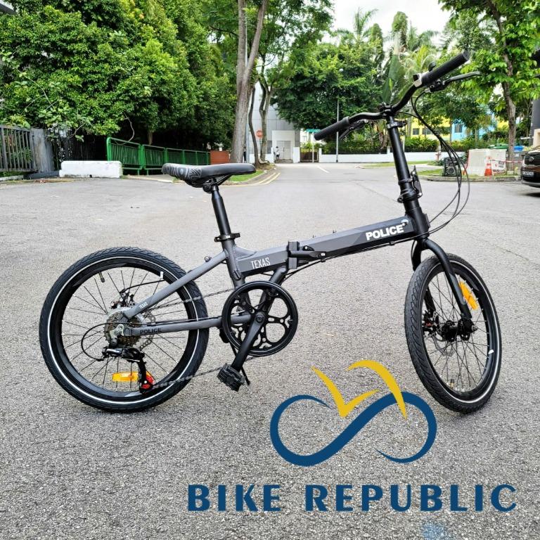 police folding bike b2w