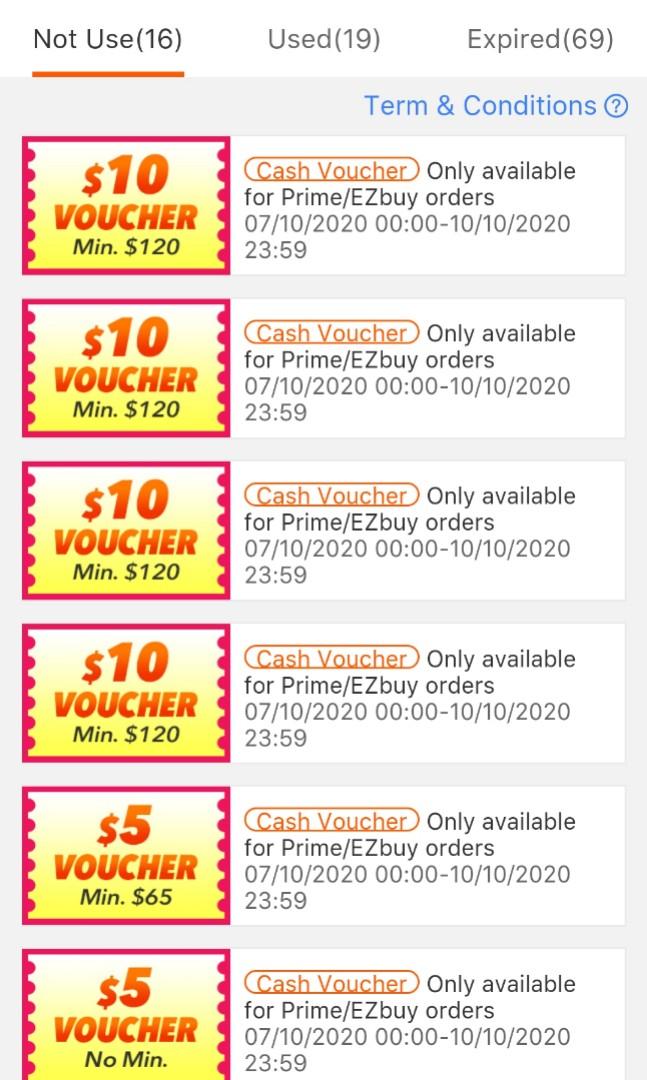 Ezbuy Prime Vouchers, Everything Else on Carousell