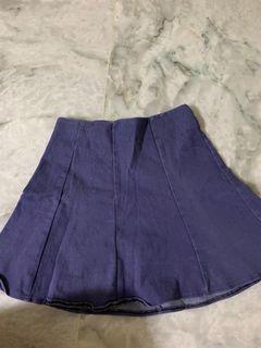 Flare skort (Denim material)