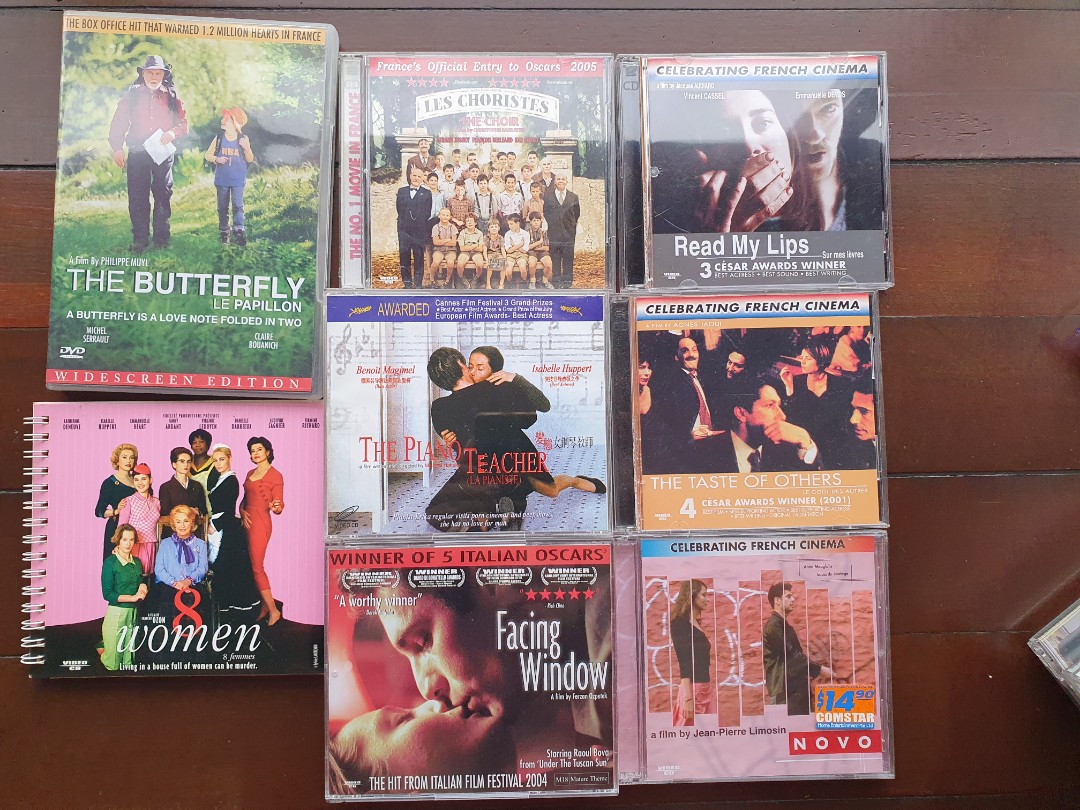 French Movies 8 Femme Le Papillon 36 Novo Le Choriste And Many More Tv Home Appliances Tv Entertainment Tv Parts Accessories On Carousell